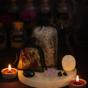 Protection ritual bath kit from Sabrina offered by Wicks and Wisdom