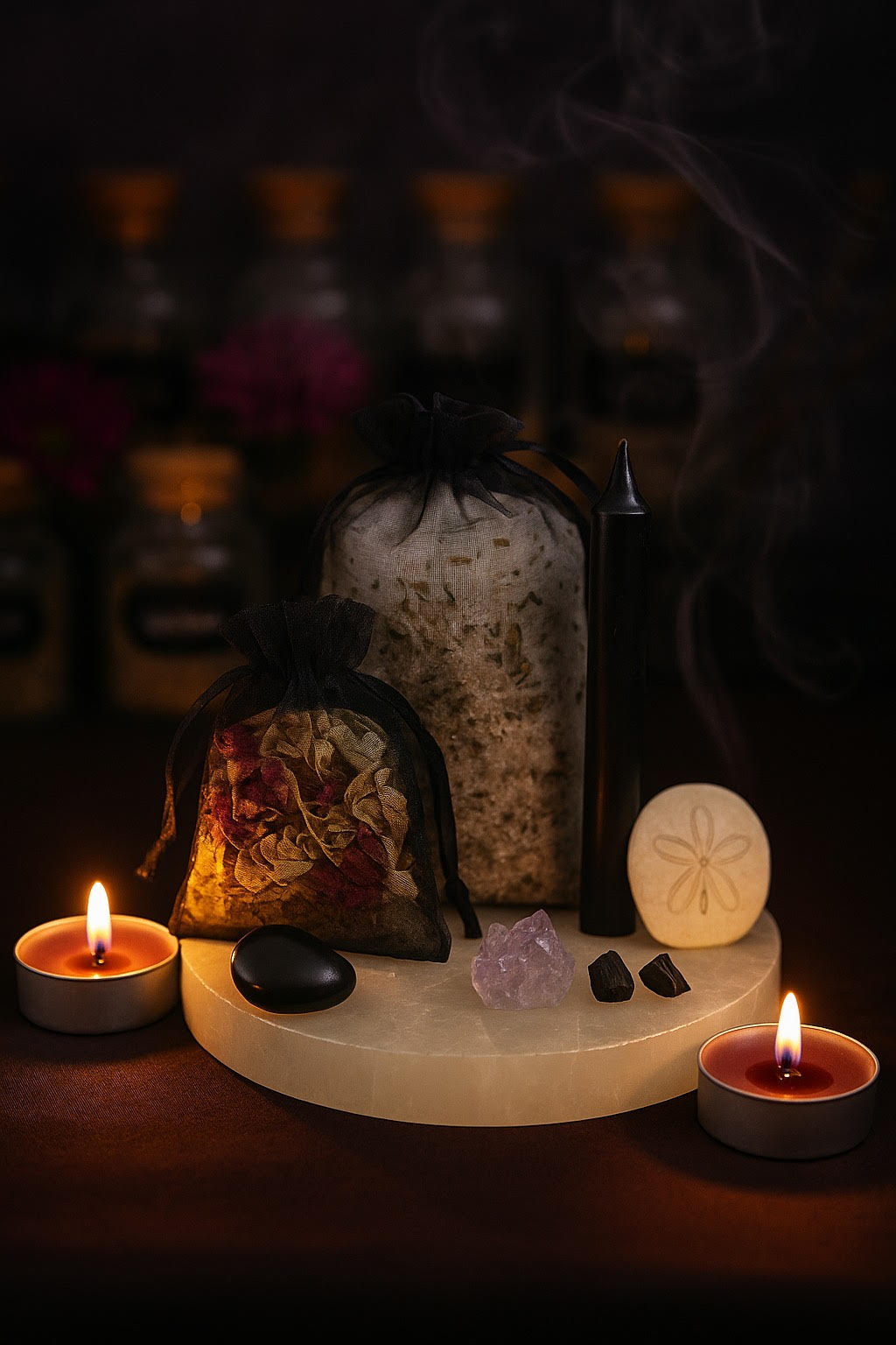 Protection ritual bath kit from Sabrina offered by Wicks and Wisdom